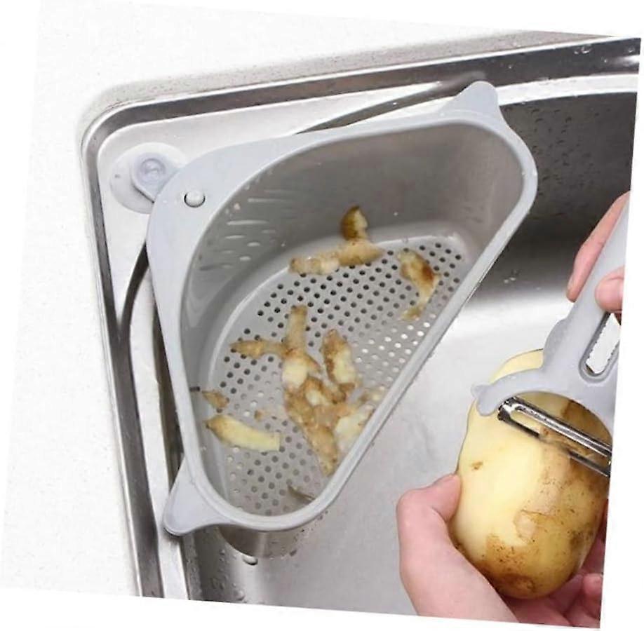 2-Pack - Sink Strainer / Rinsing Drawer - Rinse Fruit & Vegetables Grey