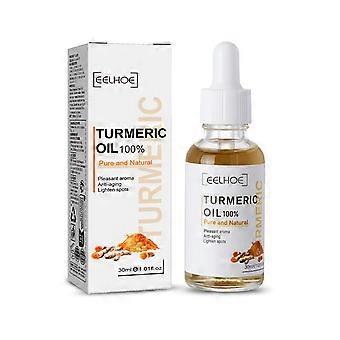 Eelhoe 30ml Aceite de Cúrcuma Puro Natural Agradable Hidratante Antienvejecimiento Suero Antienvejecimiento Lighten Kr