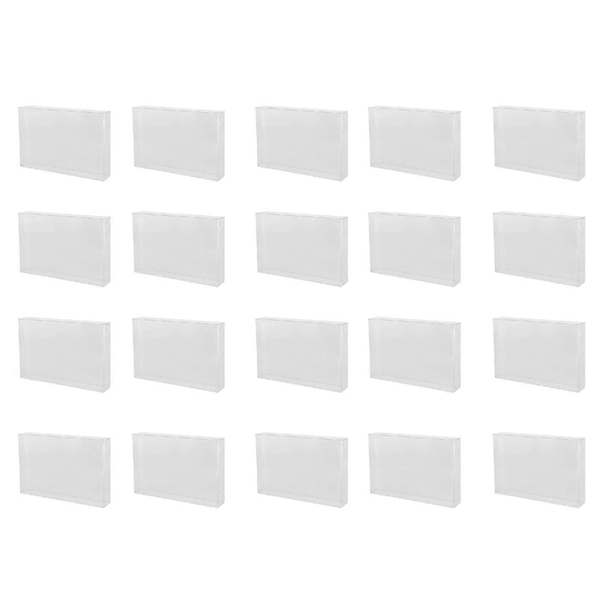 20pcs Game Box Protectors for N64 - Game Storage Box Display Box Transparent Plastic PET Cases