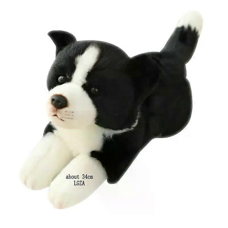 INS Gerçek Eğilimli Simülasyon Kedi Köpek Peluş Bebek Dolması Saf Renkler Yatak Odası Dekor Yavru Kedi Oyuncak Evcil Hayvanlar Hayvan Çocuklar Noel Hediyesi Gibi