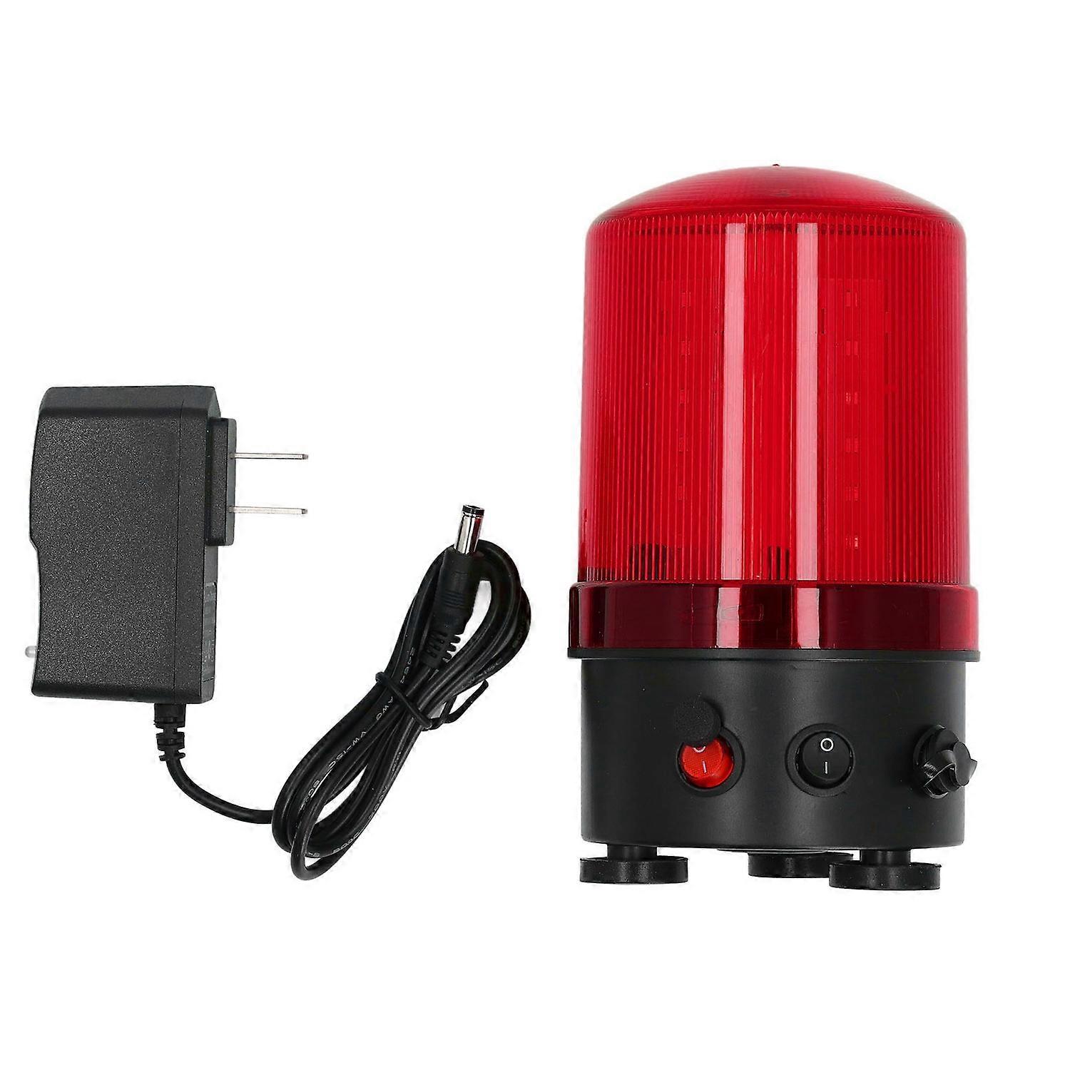 Warning Flashing Light Magnetic Suction Rotating Charging LED Warning Light with Sound Alarm 100‑24