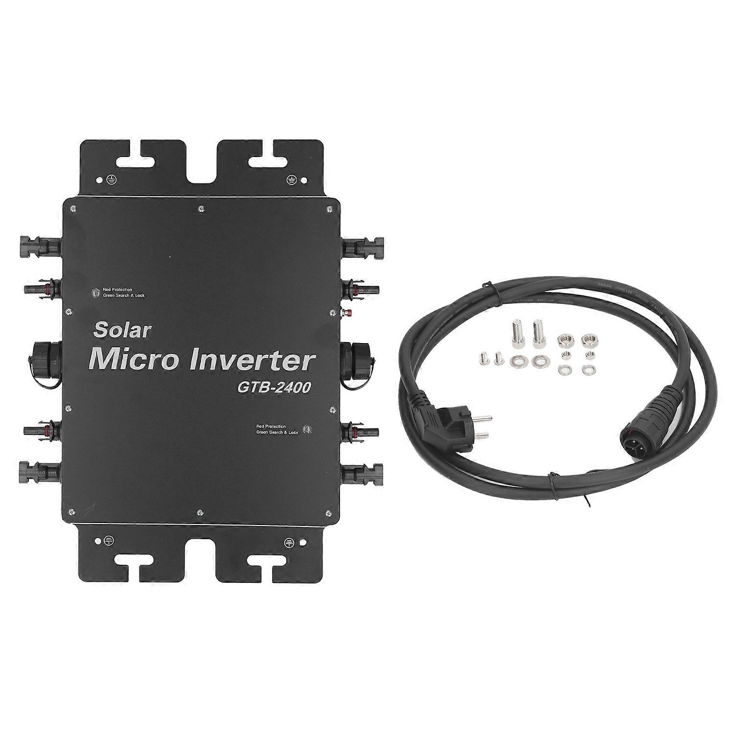 Solar Micro Inverter 2400W WiFi APP Control IP65 Waterproof MPPT Grid Tie Micro Inverter