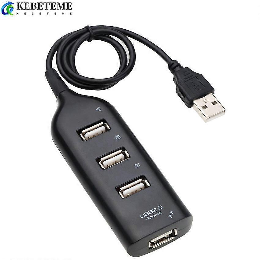 4 Port USB Hub Socket Mini 2.0 High Speed USB Splitter Adapter for Laptop PC