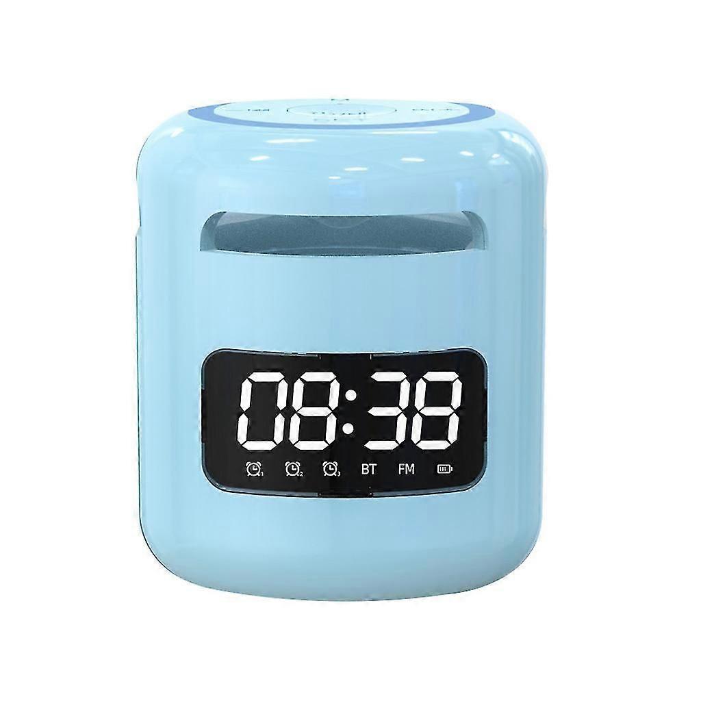 Night Light Bluetooth-compatible 5.0 Speaker Electronic Alarm Clock Bedside Lamp