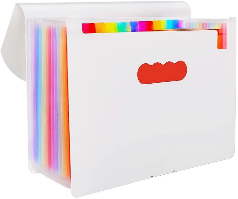 Colored Expanding File Folder, A4 Organizer, Labels