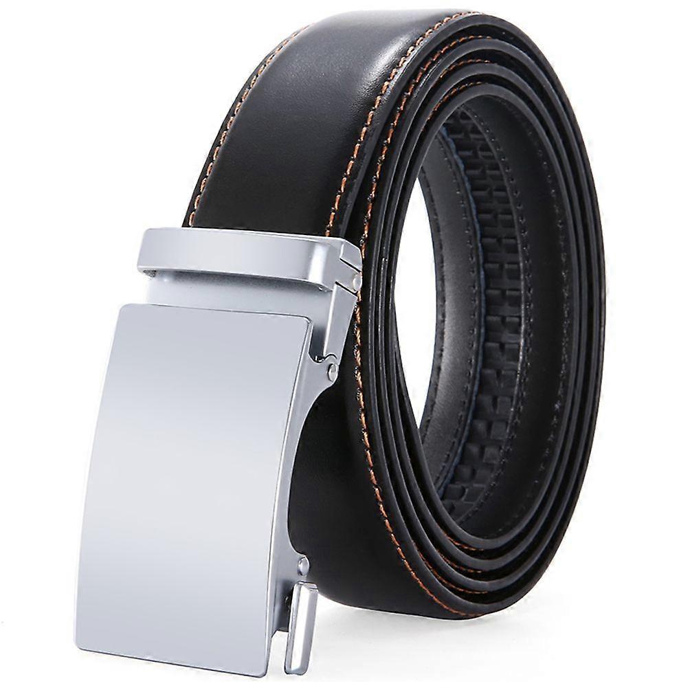 Black Men's Elegant Belt Bonded Leather