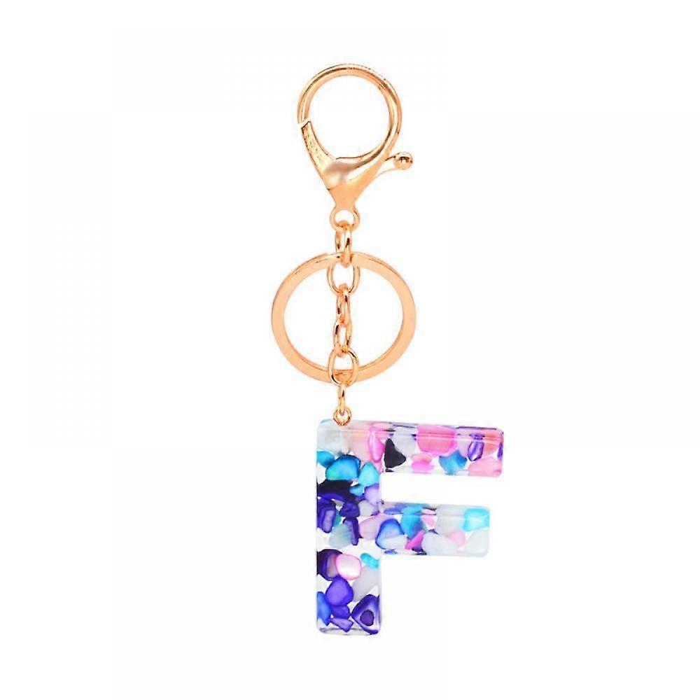 1PCS Keychain Multicolor Letter A - Z Initial Letter Resin Keychain , Accessories Cute Premium Bag Charm