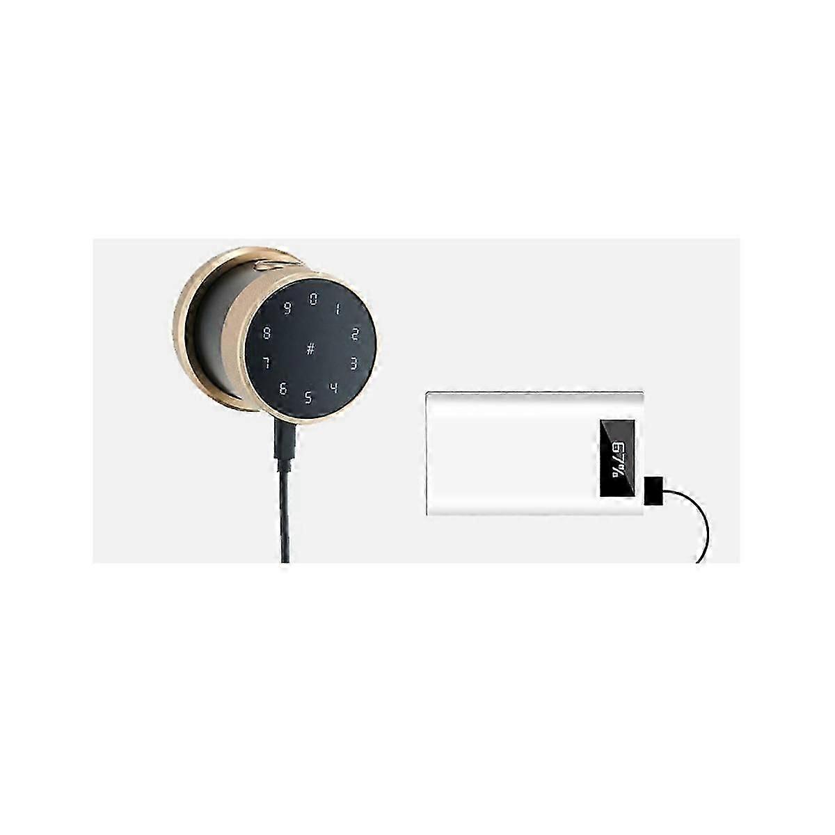 Usa Door Handle Biometric Fingerprint Keypad Digital Electronic Wifi Ttlock Smart Bedroom Round Kno