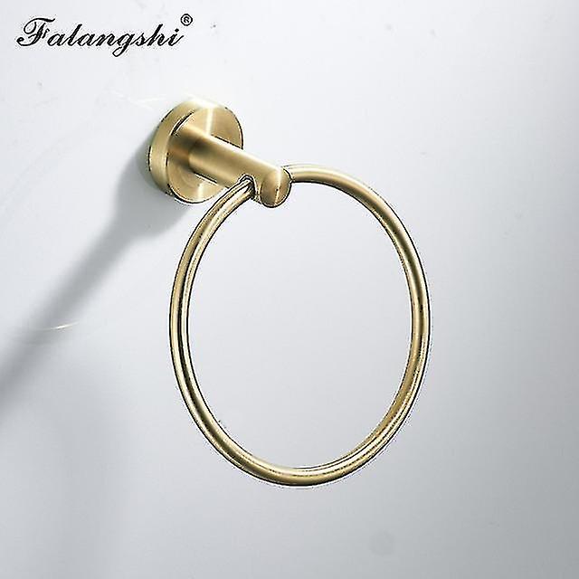 Falangshi اكسسوارات الحمام حامل طبق الحمام مجموعة الأجهزة الذهب المصقول| حمام الأجهزة مجموعات