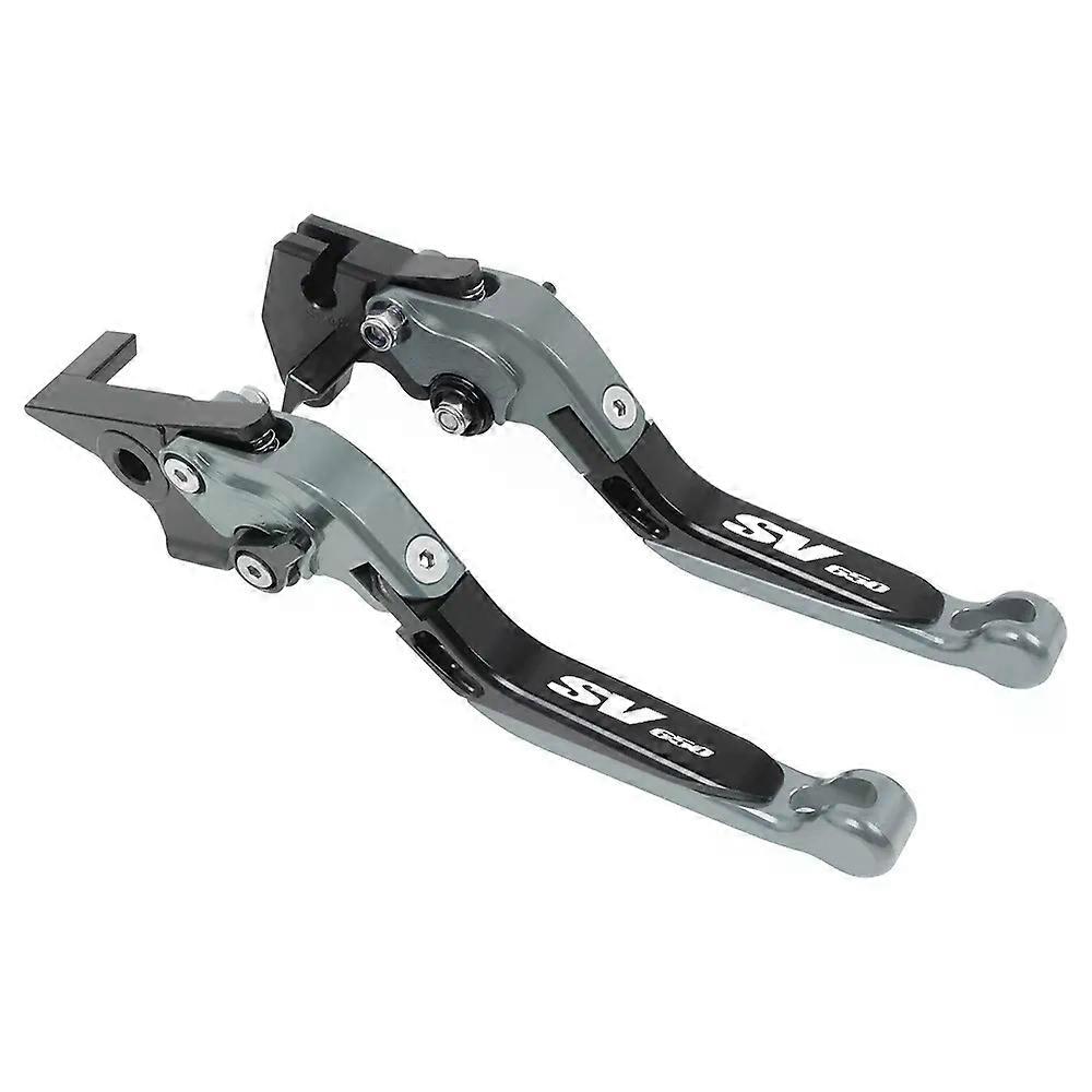 SV 650 SV650S Motorcycle Adjustable Extendable Folding Brake Clutch Levers Handlebar Grips compatible for Suzuki SV650 SV 650S 1999-2012 DDRR