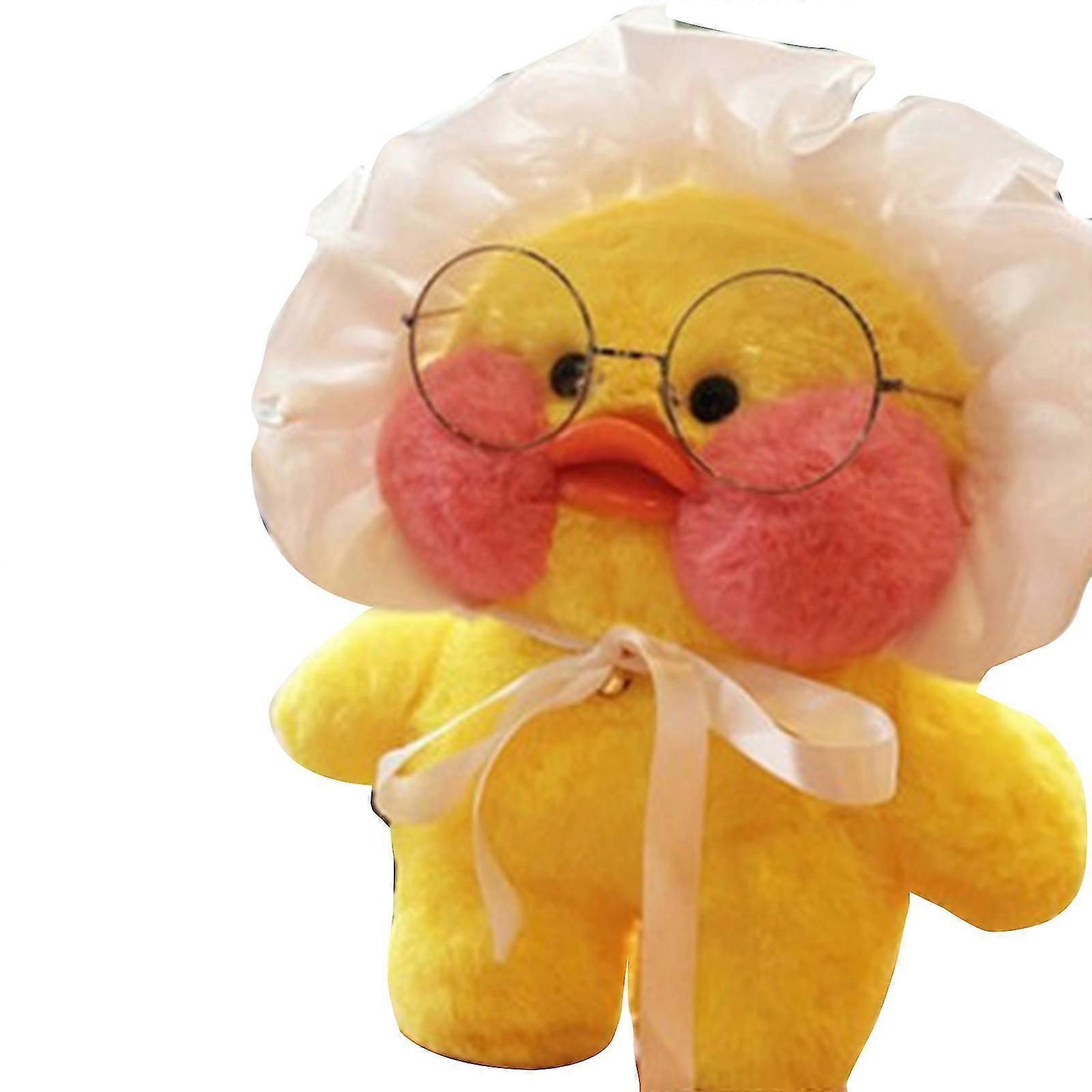 Small Yellow Duck Plush Toy Stuffed Animal Hugging Super Soft Toys Gifts for Children and Adult 30cm/11.8in