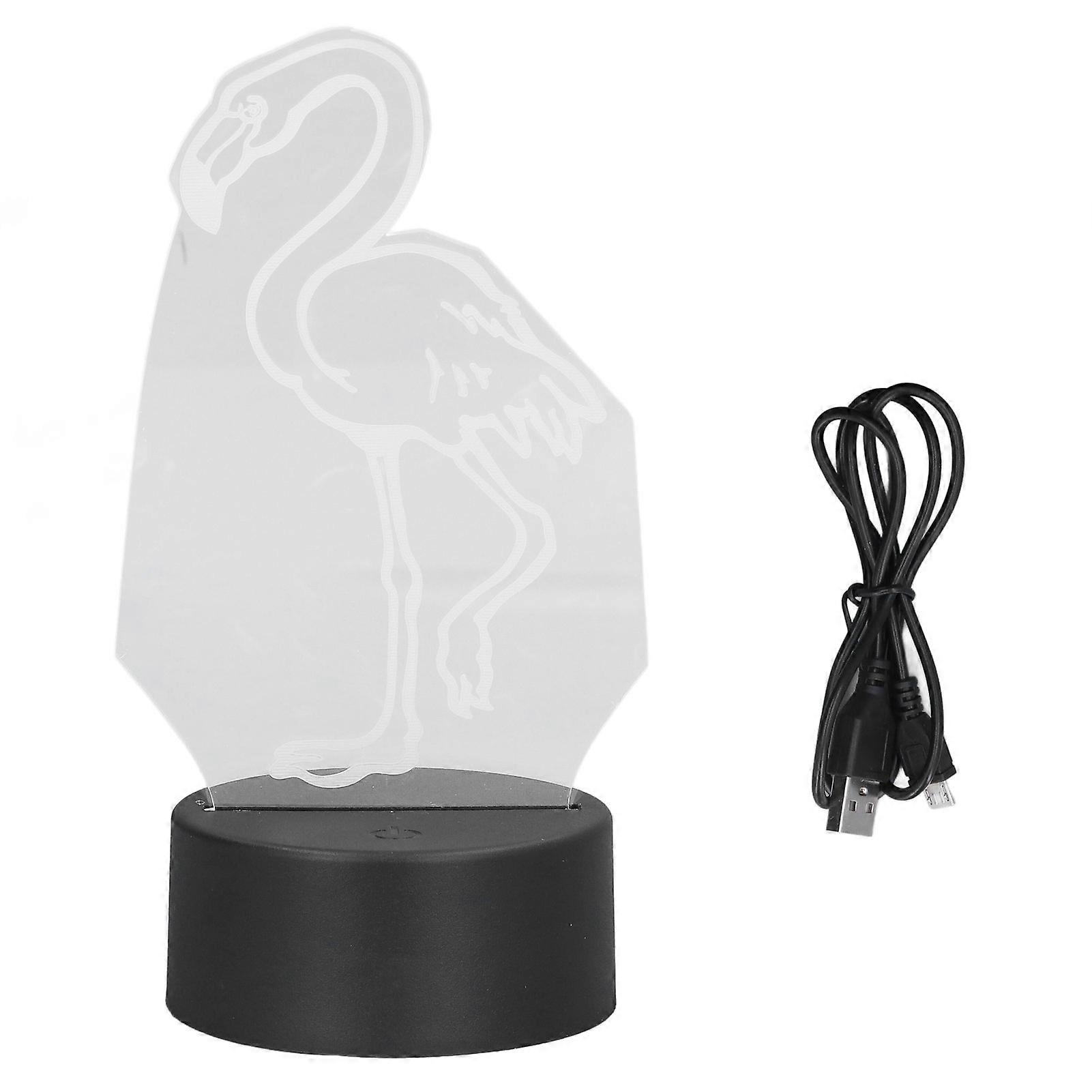 7 Color 3D Light Cute Bird Touch Switch LED Night Light USB Battery Powe 3D Decorative Lamp for Bedroom