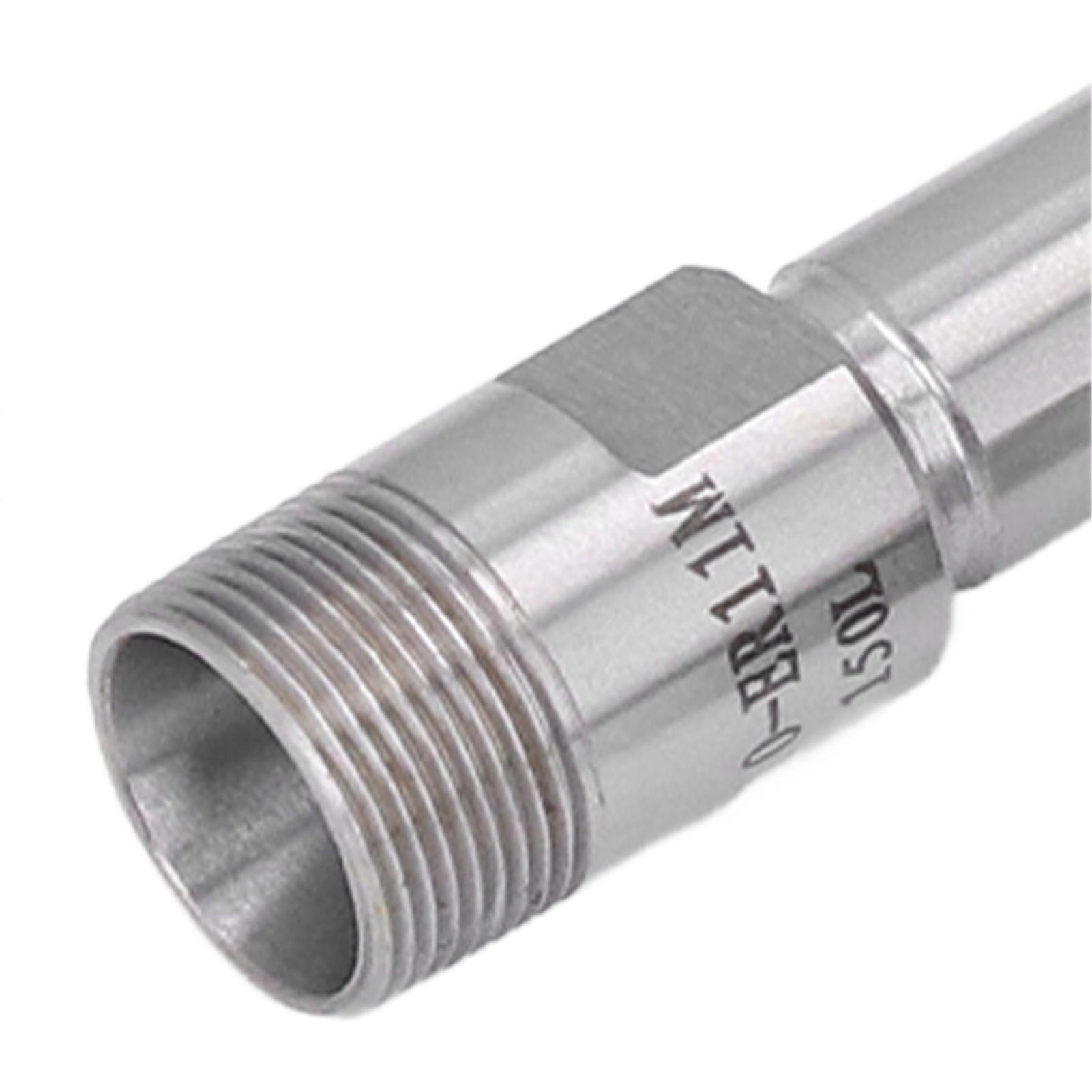 Collet Chuck Holder, Long Straight Extension Rod for CNC Milling, 17mm Clamping Range, Wrench (C10ER11M150L 150mm)