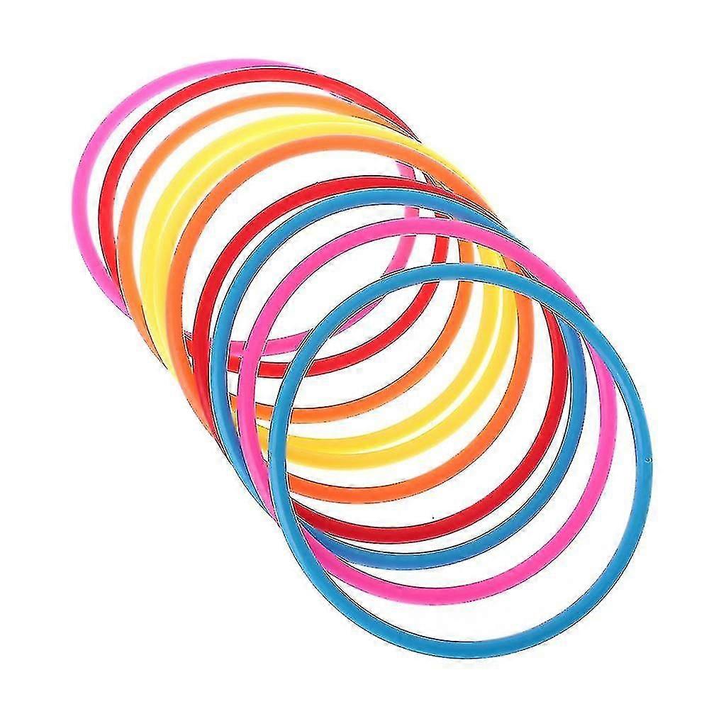 10 Pcs Plastic Toss Rings Target Throw Carnival Backyard Park Games Kids Intelli xi