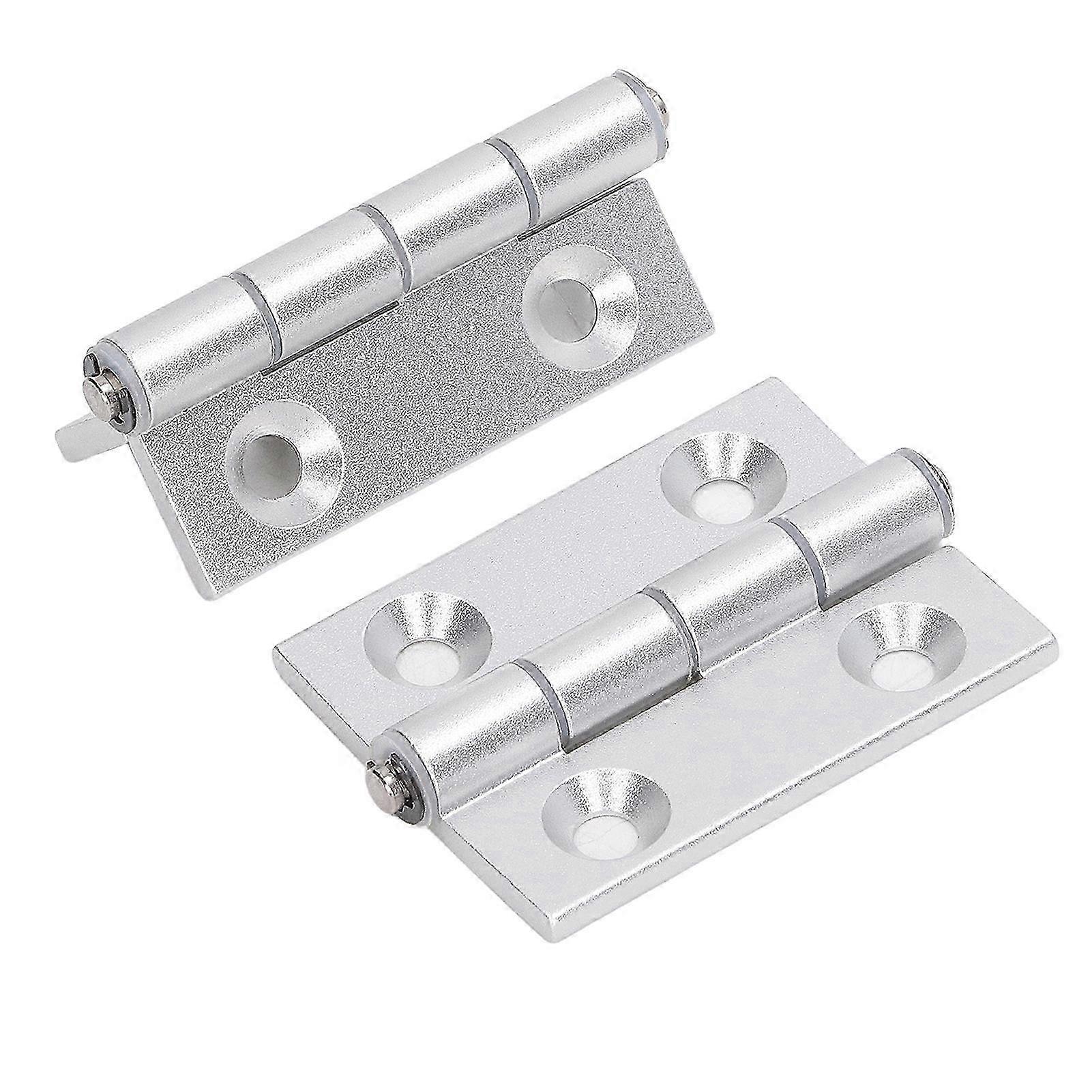 2Pcs Hinges Aluminum Foldable Flat Open Resin Bushing Thickened Door Hinges Woodworking Tools