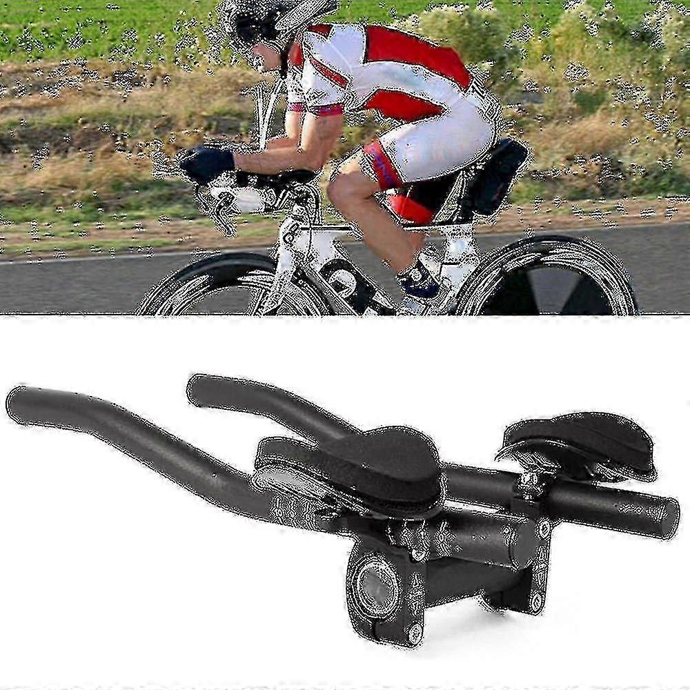 Road Mountain Bike Bicycle Alloy Triathlon Aero Rest Handle Bar Clip On Tri Bars