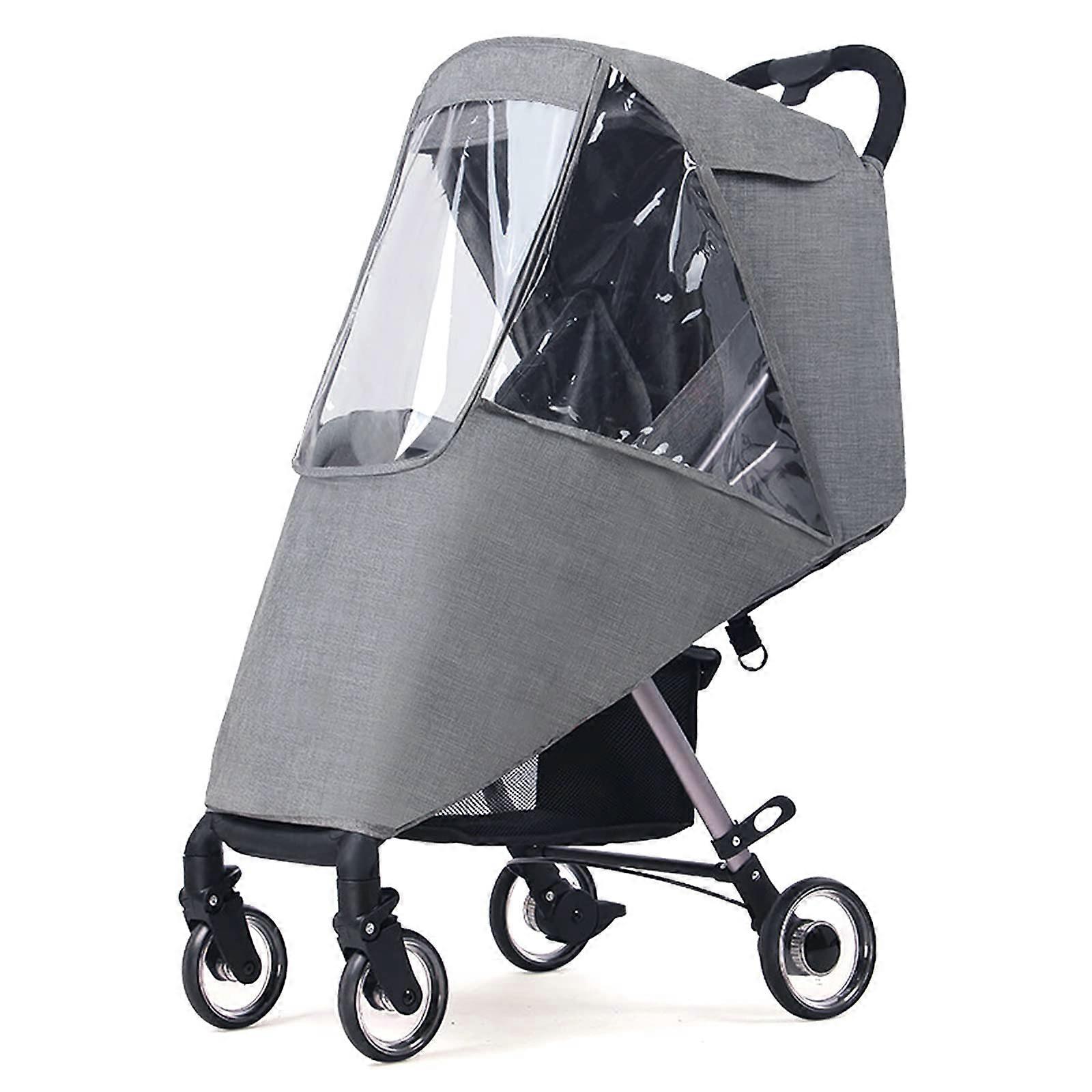 Stroller Rain Cover - Windproof Protection for Outdoor Use in Rain and Snow, Universal Fit, Waterproof Material