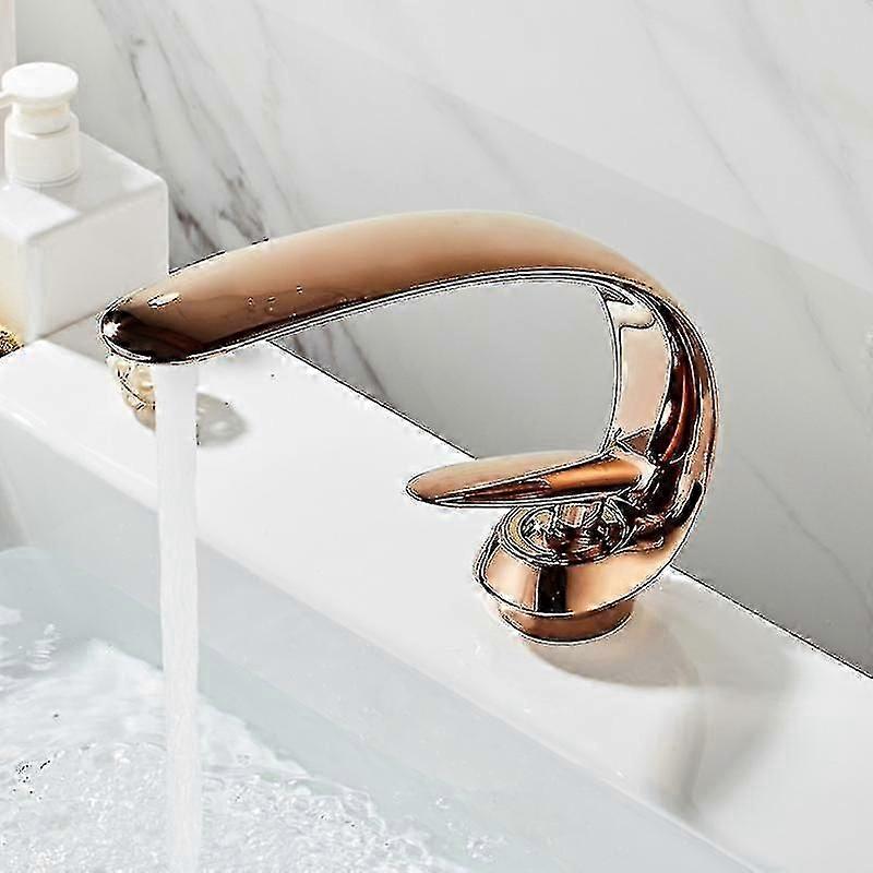 حوض الحنفيات الحمام النحاس بالوعة خلاط الحنفية مقبض واحد ثقب واحد الغرور كرين مغسلة الفن بالوعة صنبور