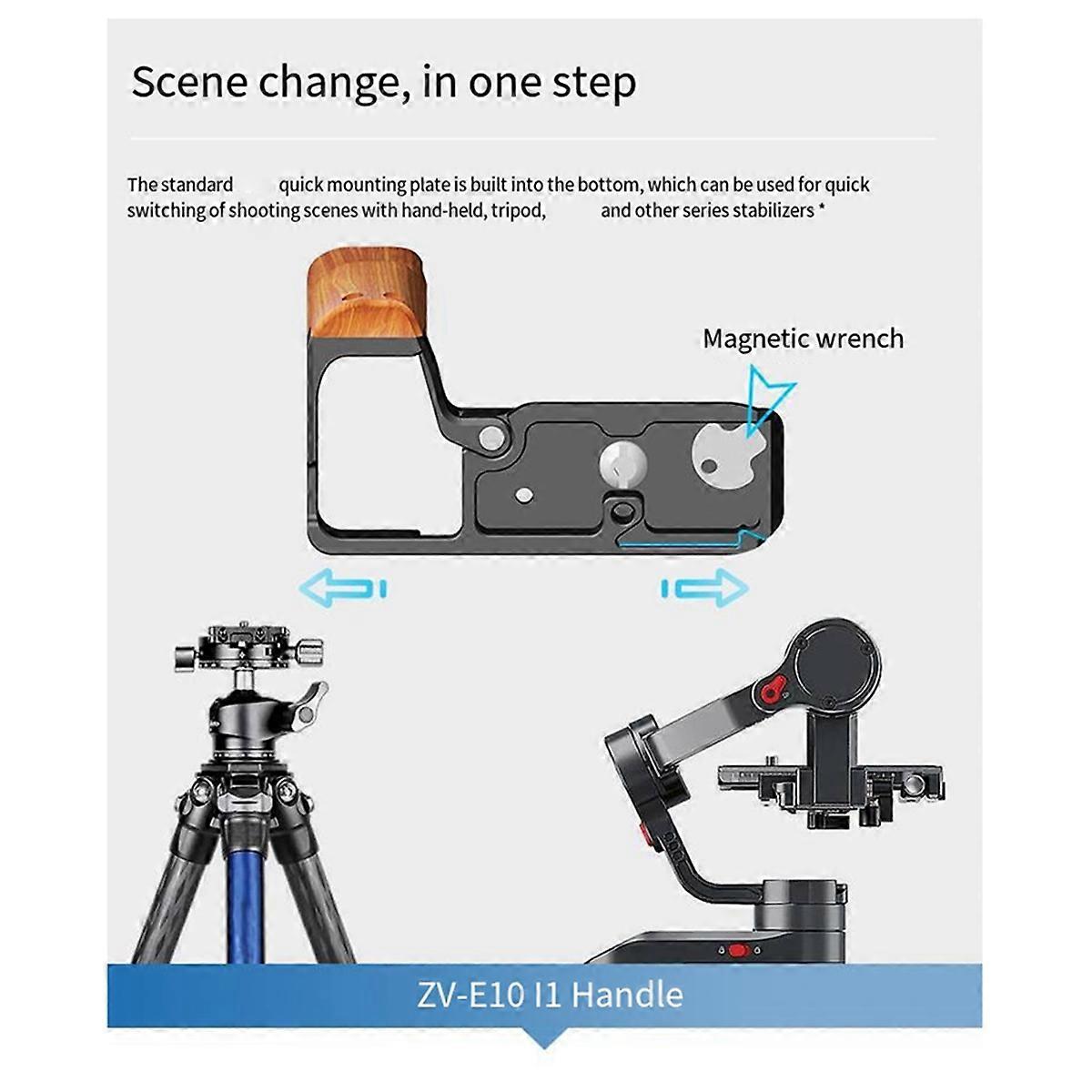 Quick Release Cage for Sony ZV-E10II Camera Cage M2 Handle Quick