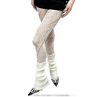 Fishnet Hosiery for Women Elegant Rose Floral Patterned Mesh Tights Vintage Twill Dots Hollowed Out Pantyhose Stockings  Burgundy