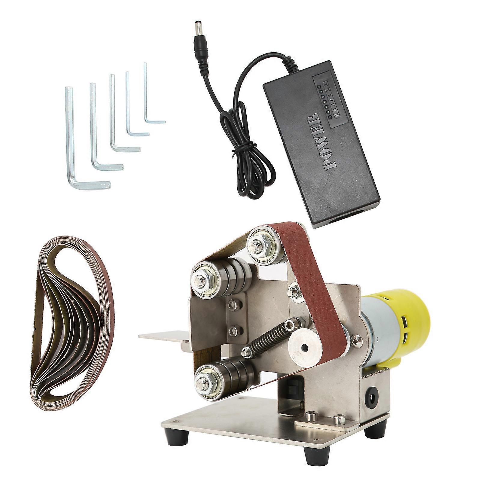 Mini Portable Electric Belt Sander, Polishing and Sanding Machine, Sharpener and Grinder
