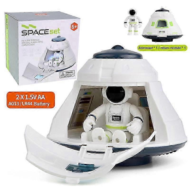 Pedagogisk rymdskepp astronaut leksaksraket för barn - Idealisk present för tidig inlärning för pojkar och flickor