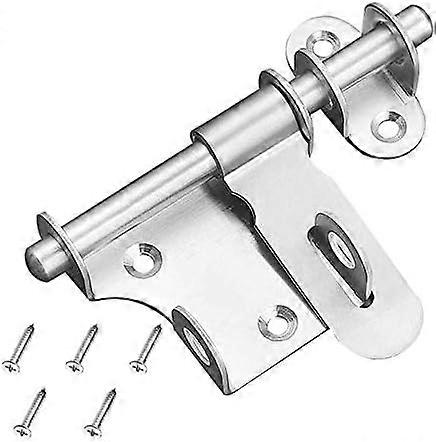 Bolt Latch Lock for Door, Rustproof Stainless Steel Security Lock