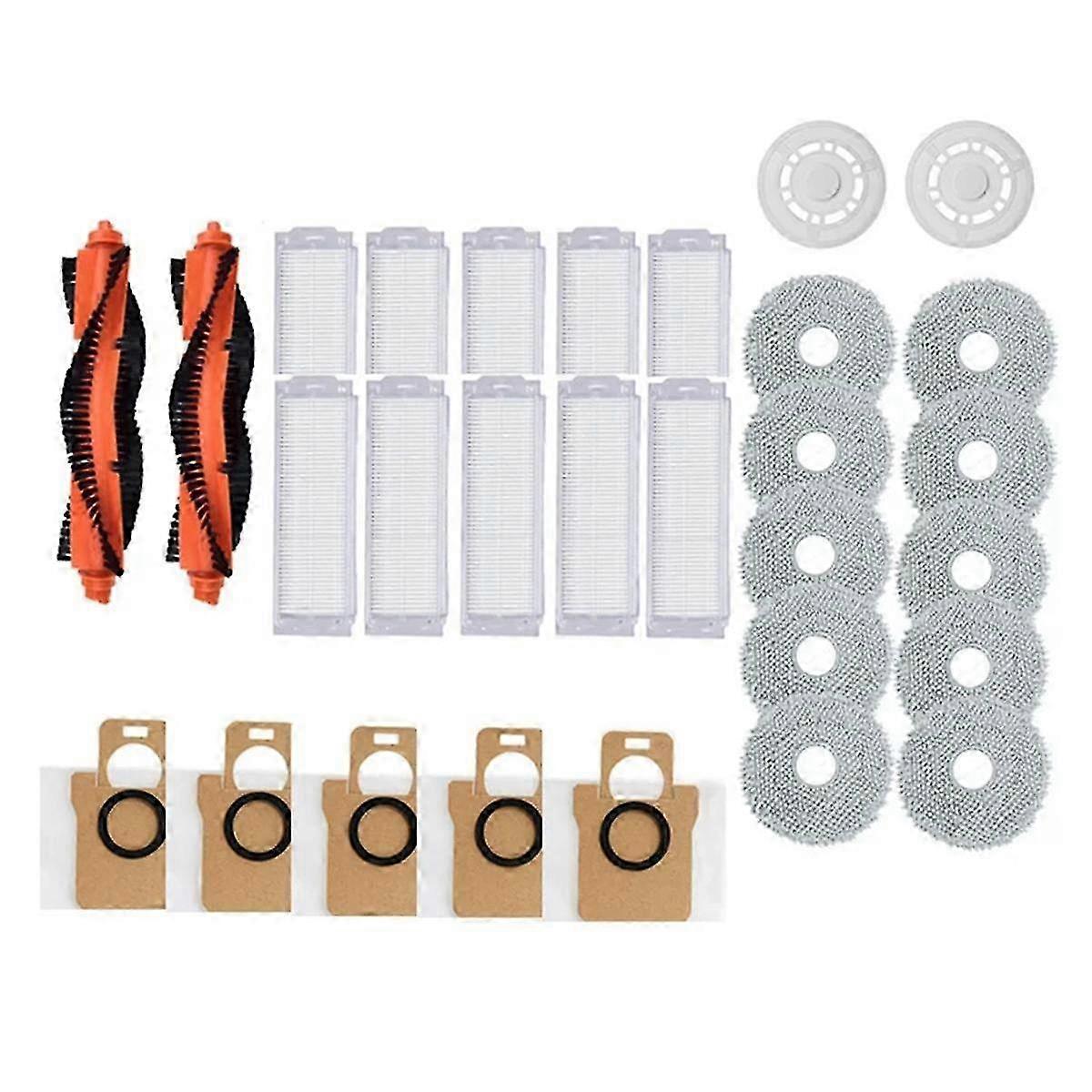 Replacement Roller, Side Brush, HEPA Filter for M30 Pro C107