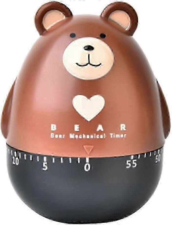 Luxshiny Cooking Timer with Loud Alarm Kitchen Timer Cute Cartoon Bear Cooking Timer Mechanical Countdown Timer Alarm Clock Egg Baking Timer for Kitch