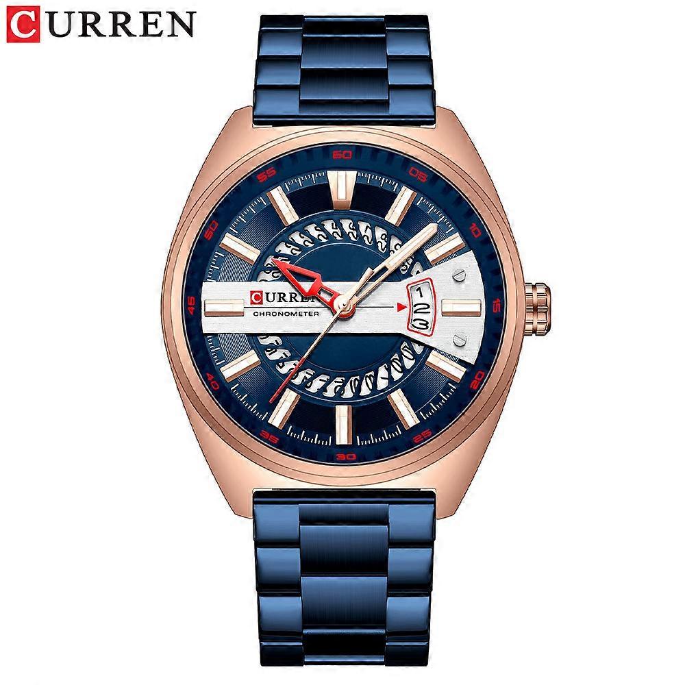 Curren Men's Waterproof Watch with Luminous Dial - Accurate Quartz Movement