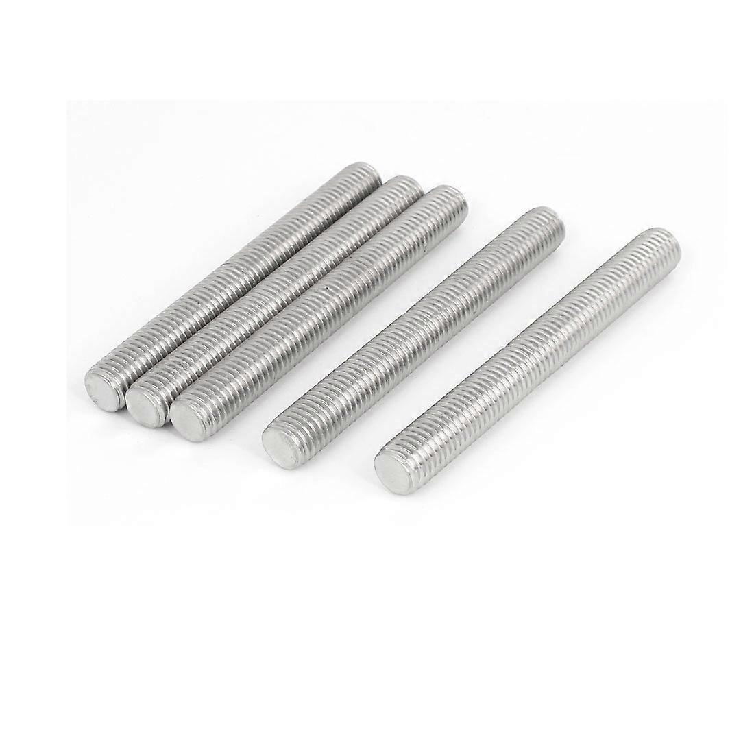IIVVERR M14 x 120mm Fully Threaded Rod Stud Fasteners Right Hand Thread 5PCS Metric Hardware Pack