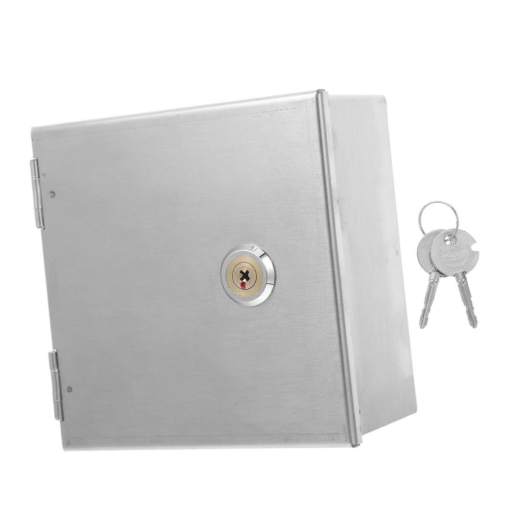 Socket Box Electrical Outlet Covers for Outdoor Use, Silver Electrical Enclosure with Locking Plugs, Weatherproof Design