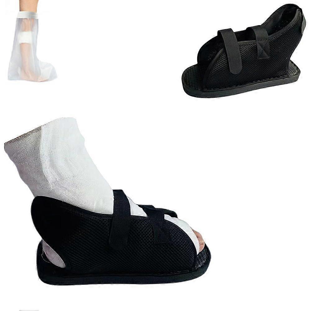 Unisex Post-Op Shoe Left Or Right Foot Adjustable Medical Boot Easy To Wear