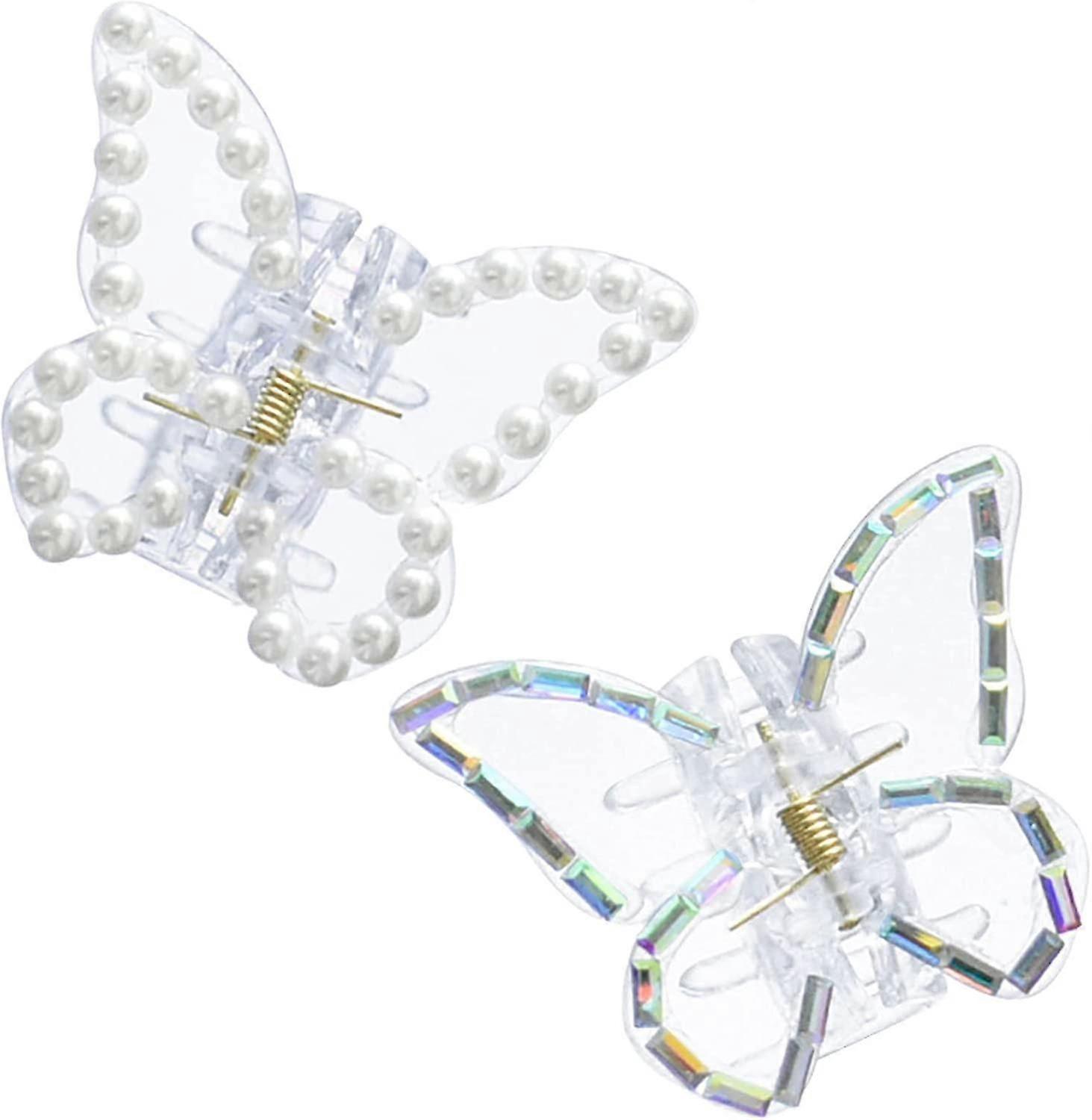 2 Pcs Butterfly Hair Claw Clips