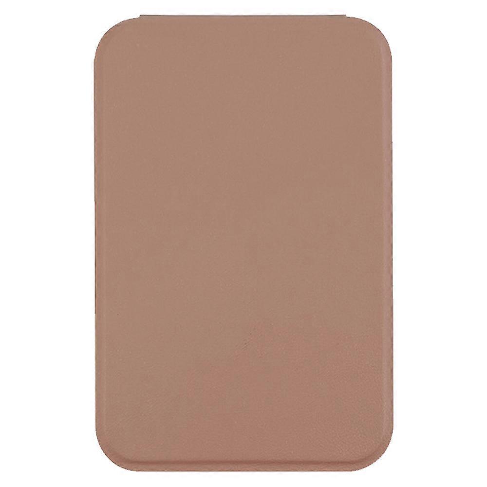 Handheld folding desktop small mirror PU portable makeup mirror
