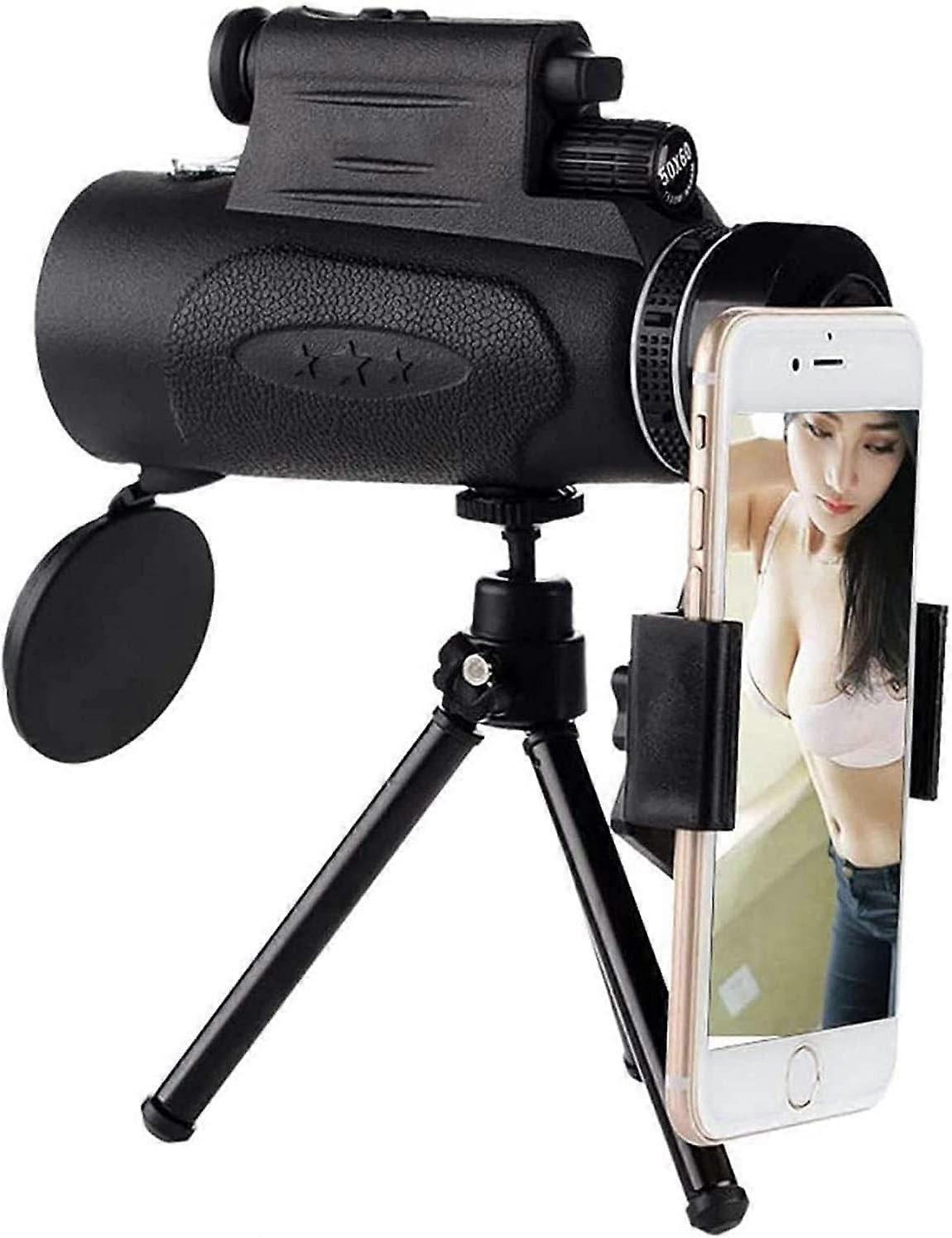 Portable Monocular Telescope 100X90 High Power Long Range 8000M Zoom Optics Scope for Smartphones Ideal for Bird Watching Outdoor