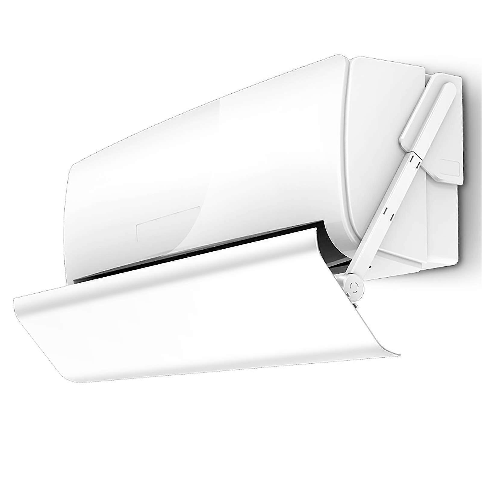 Wind Deflector Air Conditioner Baffle Shield, 84cm Wall-Mounted Universal White, Compatible with Most AC Units