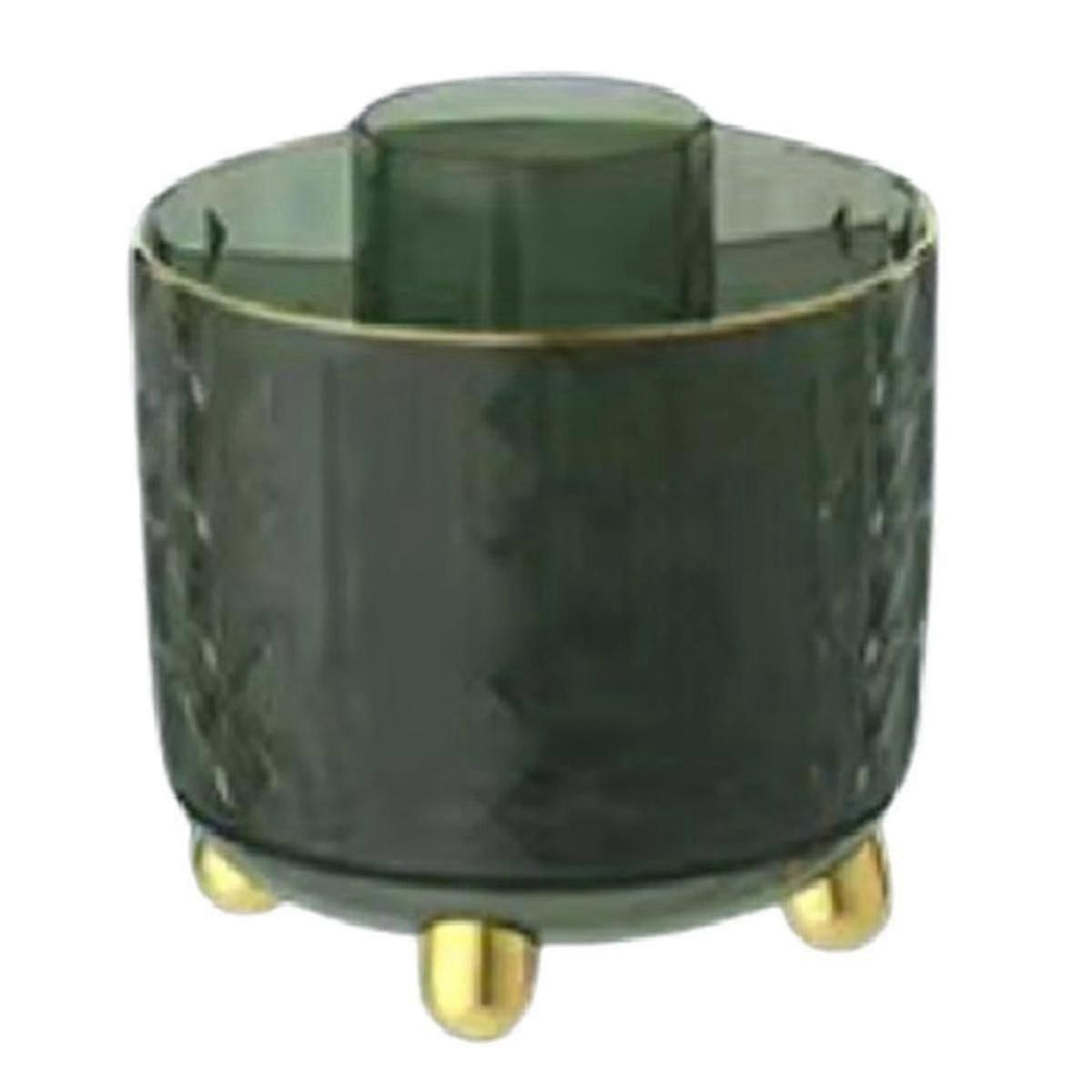 360 Degree Rotating Cosmetic Storage Box, Multi-compartment, Dustproof
