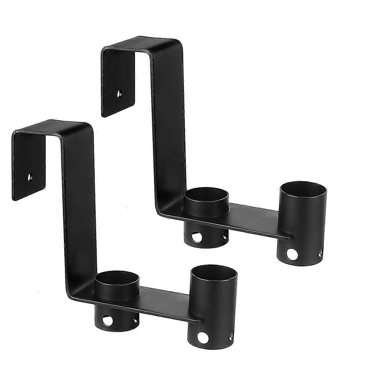 2Pcs Pool Fence Hooks, Pool Tool Organizer for Hanging Pool Cleaning Accessory, Pool Pole,Brush, Lea