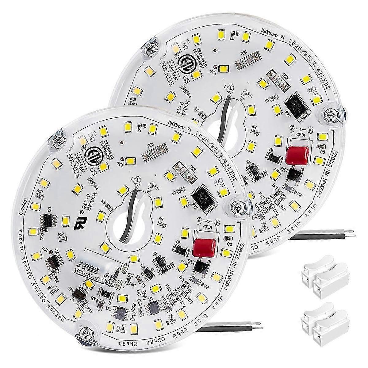 3.93Inch LED Ceiling Fan Light Kits for Ceiling Fan Dimmable Ceiling Fan LED Light Replacement Retrofit Kit