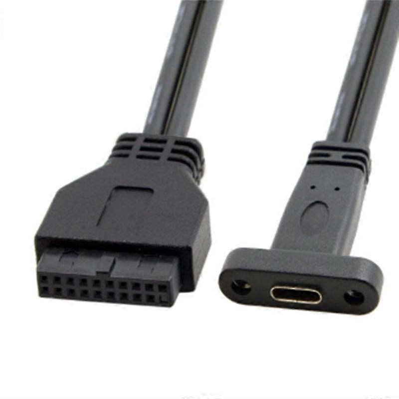 USB 3.1 Type C USB-C Female to USB 3.0 Motherboard 19Pin Header Cable
