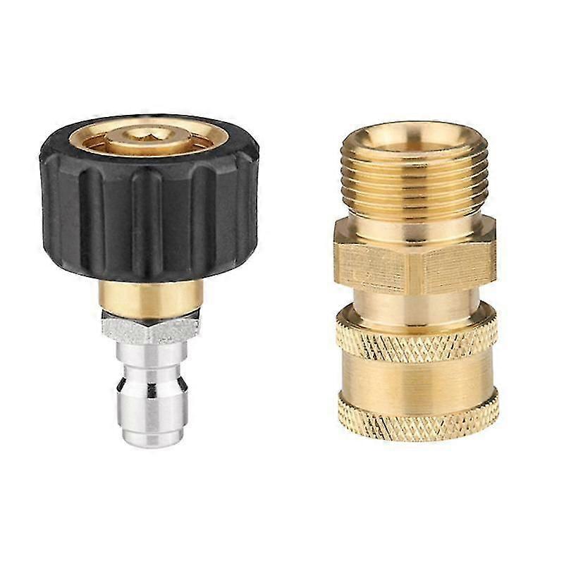 Pressure Washer Adapter Set M22-14 Mm Swivel 1/4 Internal External Thread Push-In Connector