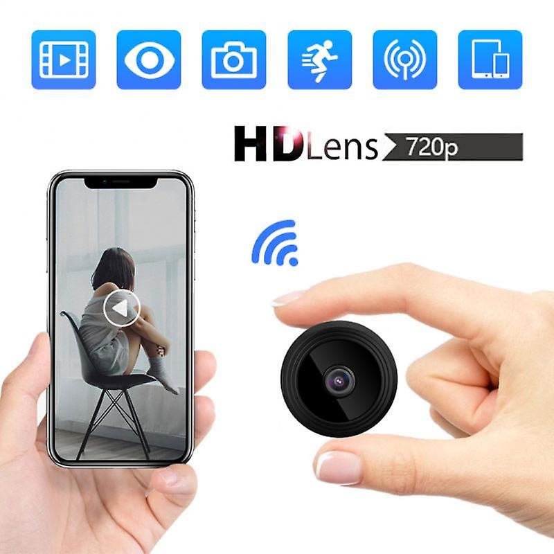 Mini Caméra WiFi 1080P Extérieure Sans Fil – Caméra Surveillance Grand Angle 150° Avec Vision Nocturne Invisible, Détection Mouvement Et Alertes APP