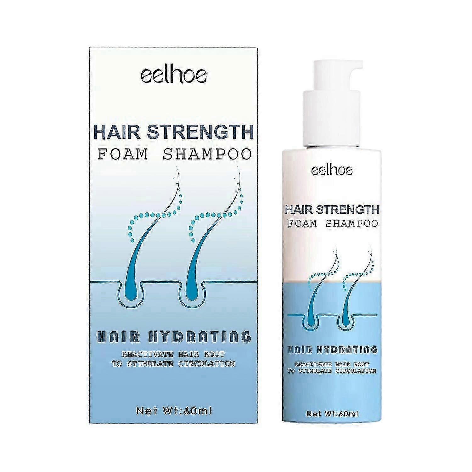 EELHOE dense hair foam shampoo cleans the scalp and moisturizes the hair to make it thick, fluffy an