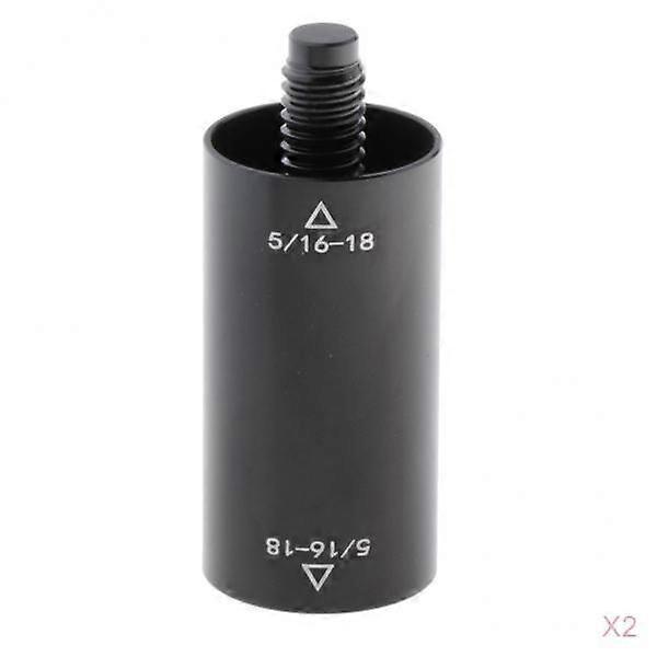 2Pcs Mid Pool Cue Extension Shaft Extender Exceed Connector 5/16-18 Joint
