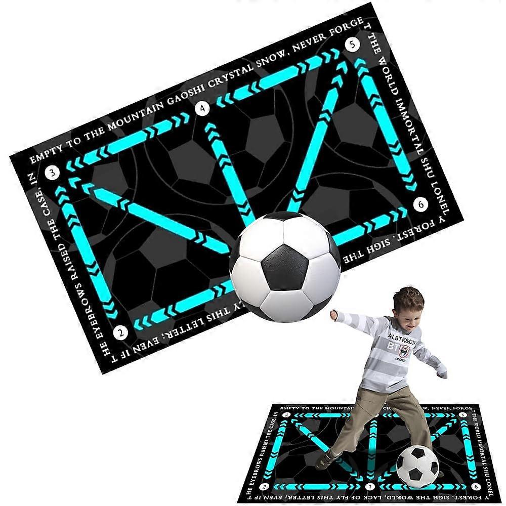 サッカーマットボールコントロール、60 x 90 cmサッカーステップトレーニング滑り止めマット、サッカーマットトレーニング、トレーニングボールコントロール、サッカートレーニングマット