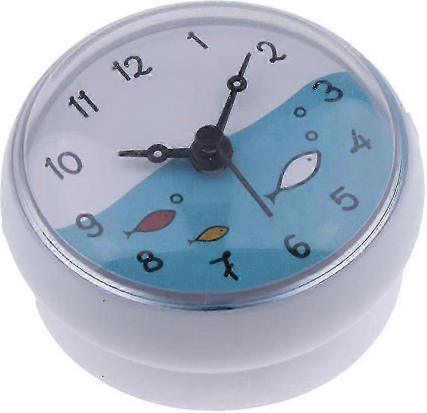 Vattentät Duschklocka - Vit 75x35mm - Badrum Vägg Sugtid Display