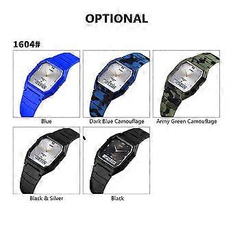 SKMEI Ultrathin Digital Electronic Watch Dual Display Unisex 3 Time Mode Date Week Alarm Clock 5ATM Waterproof Male Fashion Watches Couple