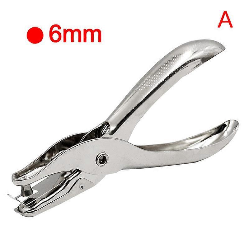 Single Hole Puncher Metal 3mm/6mm Pore Diameter Punch Pliers Hand Paper Scrapbooking Punches