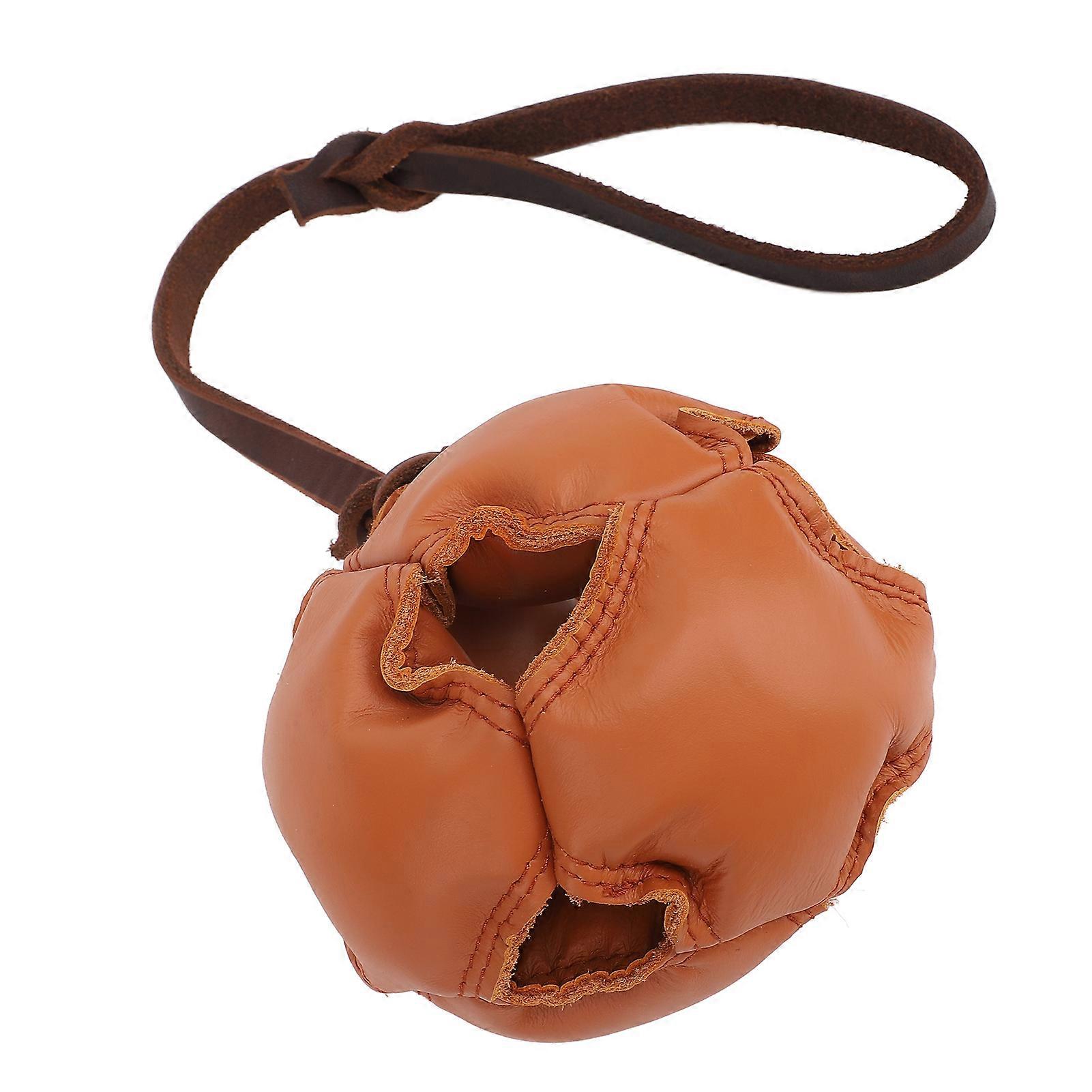 Dog Training Ball Release Energy Reduce Anxiety Interactive Exercise and Reward Ball On Rope Toy for Small Medium Dogs Dark Brown 